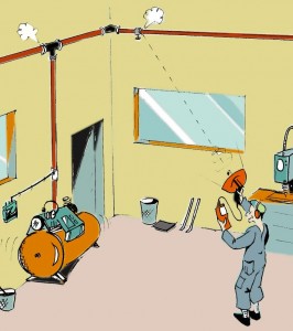 Läcksökning av tryckluftssystem